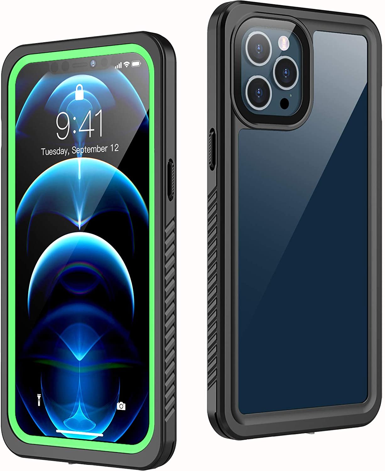 **iPhone 13 Waterproof Case - Full Body Sealed Protection, Shockproof & Drop Resistant, Underwater Submersible Cover for Swimming, Diving & Outdoor Adventures - Supports Wireless Charging & Face ID - Perfect for Beach, Pool & Extreme Sports**