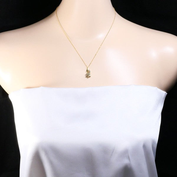 18K Yellow Gold Brown Diamond Pendant Necklace for Women - Elegant Jewelry Gift for Birthday, Anniversary & Special Occasions