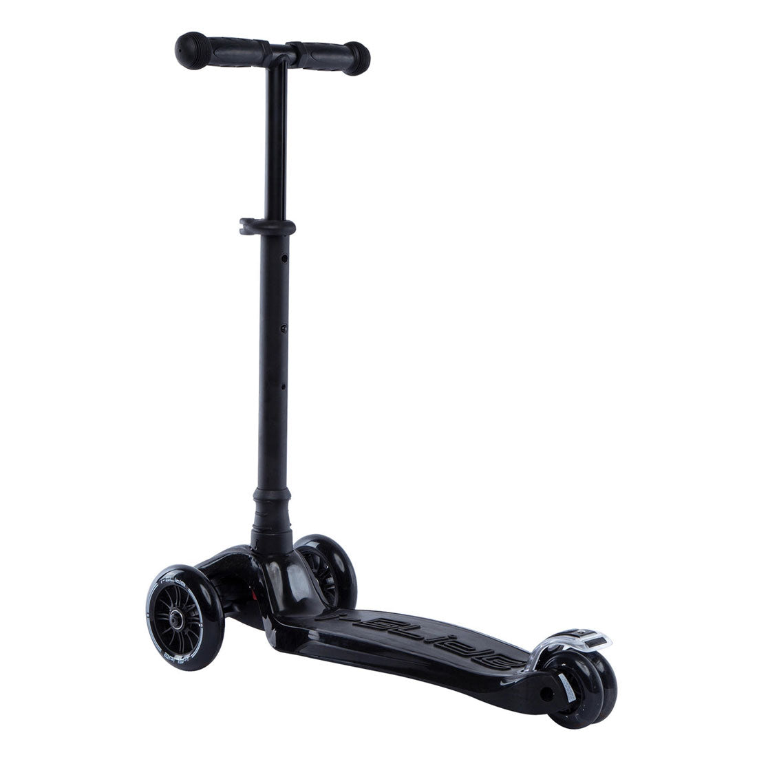 I Glide Kids 3 Wheel Scooter for Ages 3-8 - Lightweight & Adjustable Height Kick Scooter with LED Wheels - Perfect for Outdoor Play, Park Rides & Neighborhood Adventures (Black)