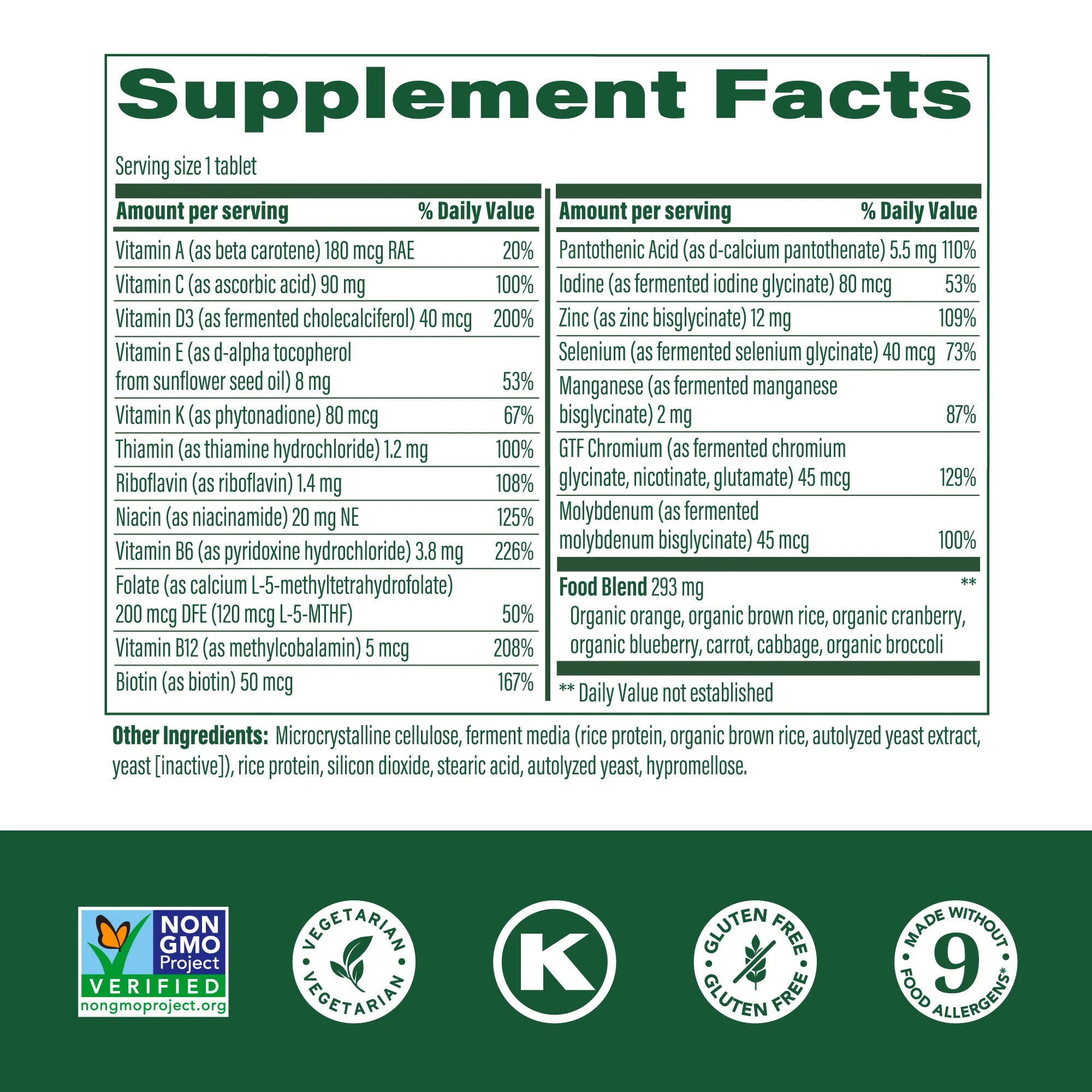 MegaFood Men's 55+ One Daily Multivitamin Supplement for Immune Support, Energy & Heart Health - Essential Nutrients for Active Senior Men - Perfect for Daily Wellness Routine & Healthy Aging