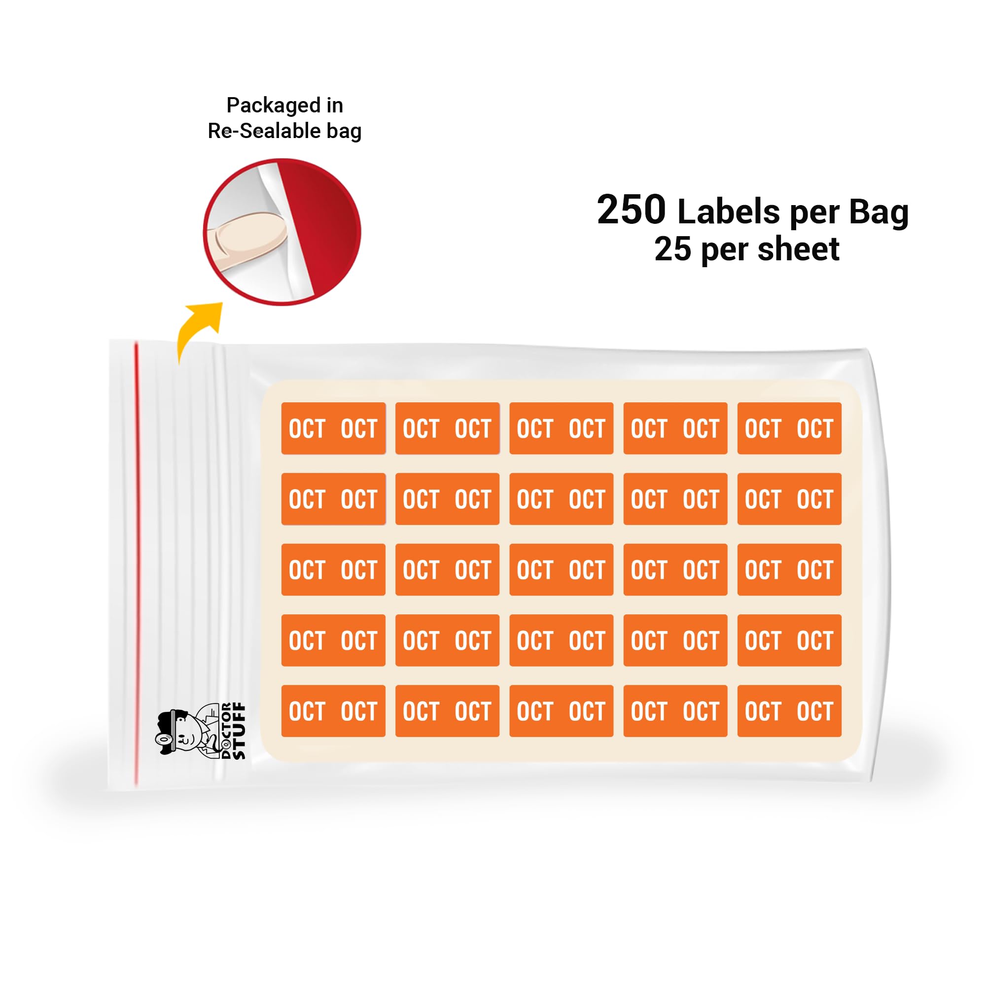 Doctor Stuff - File Folder Month Labels for October | 1/2