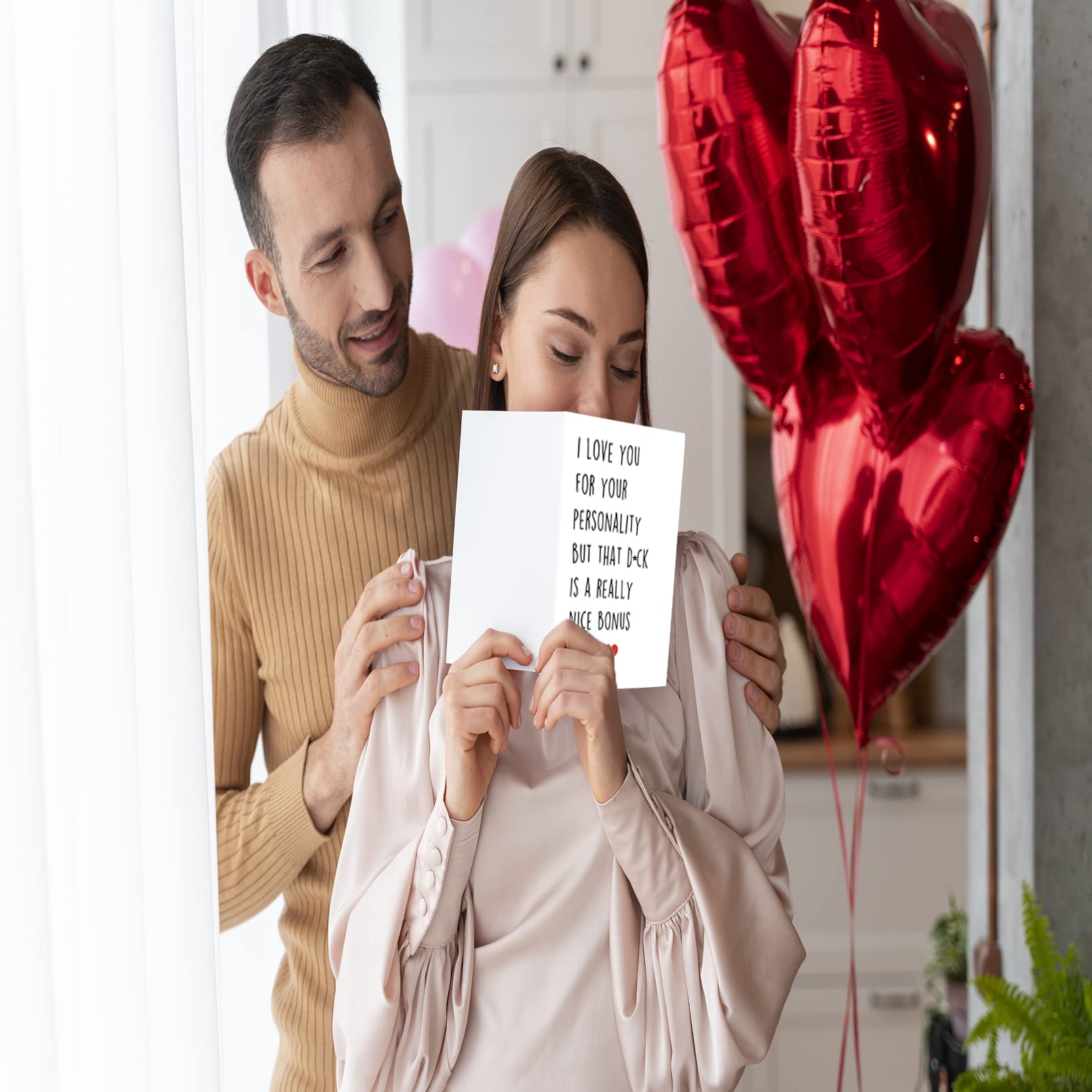 Funny Dirty Valentine's Day Cards for Couples - Romantic Anniversary & Birthday Gifts for Boyfriend, Girlfriend, Husband or Wife - Perfect for Valentine's Surprises, Date Nights & Special Occasions