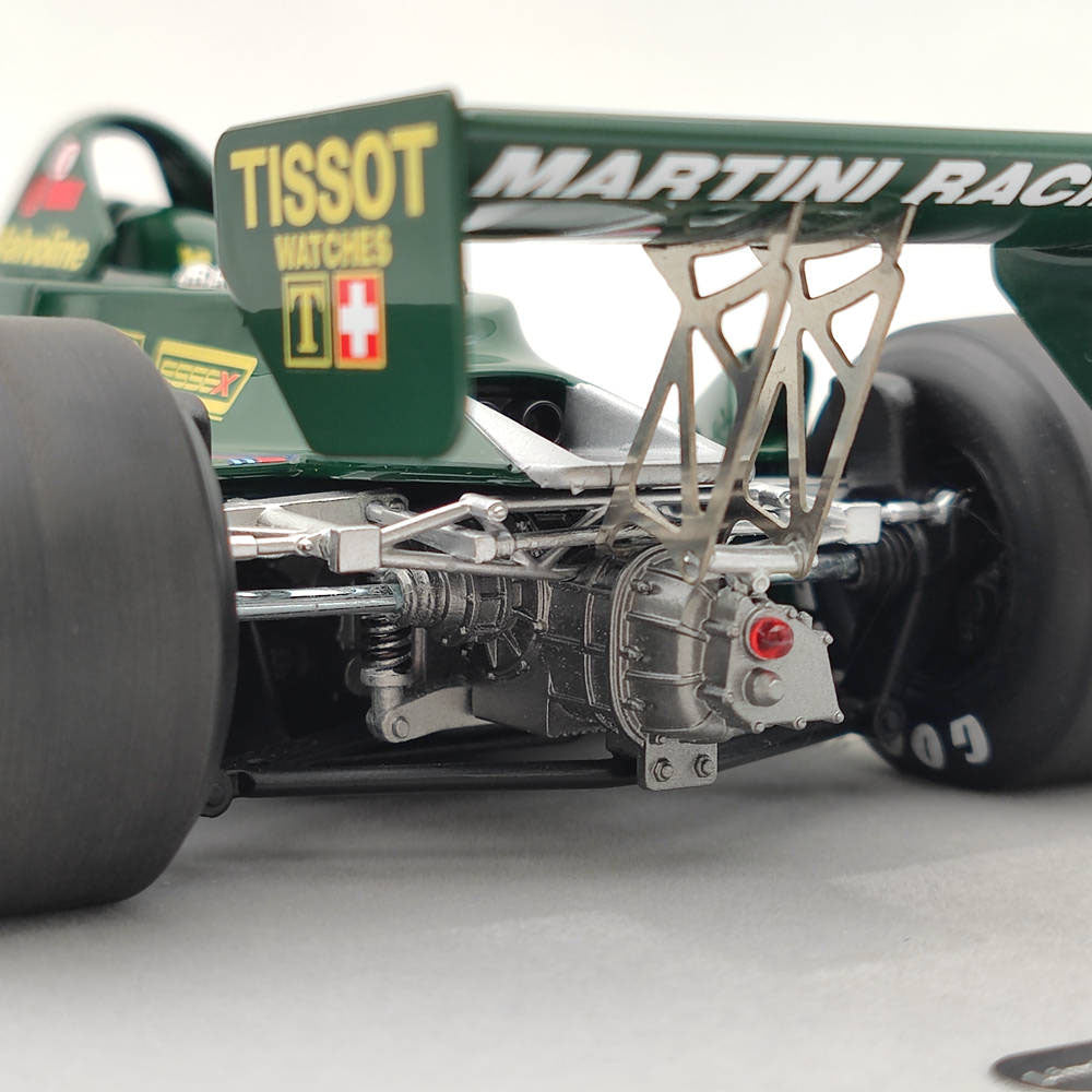 1/18 Scale Tecno Mythos Series Lotus 79 1979 First Test Paul Ricard TM18 287D Resin Model Car - Collectible Racing Car Display for Home Office & Gift for Motorsport Fans