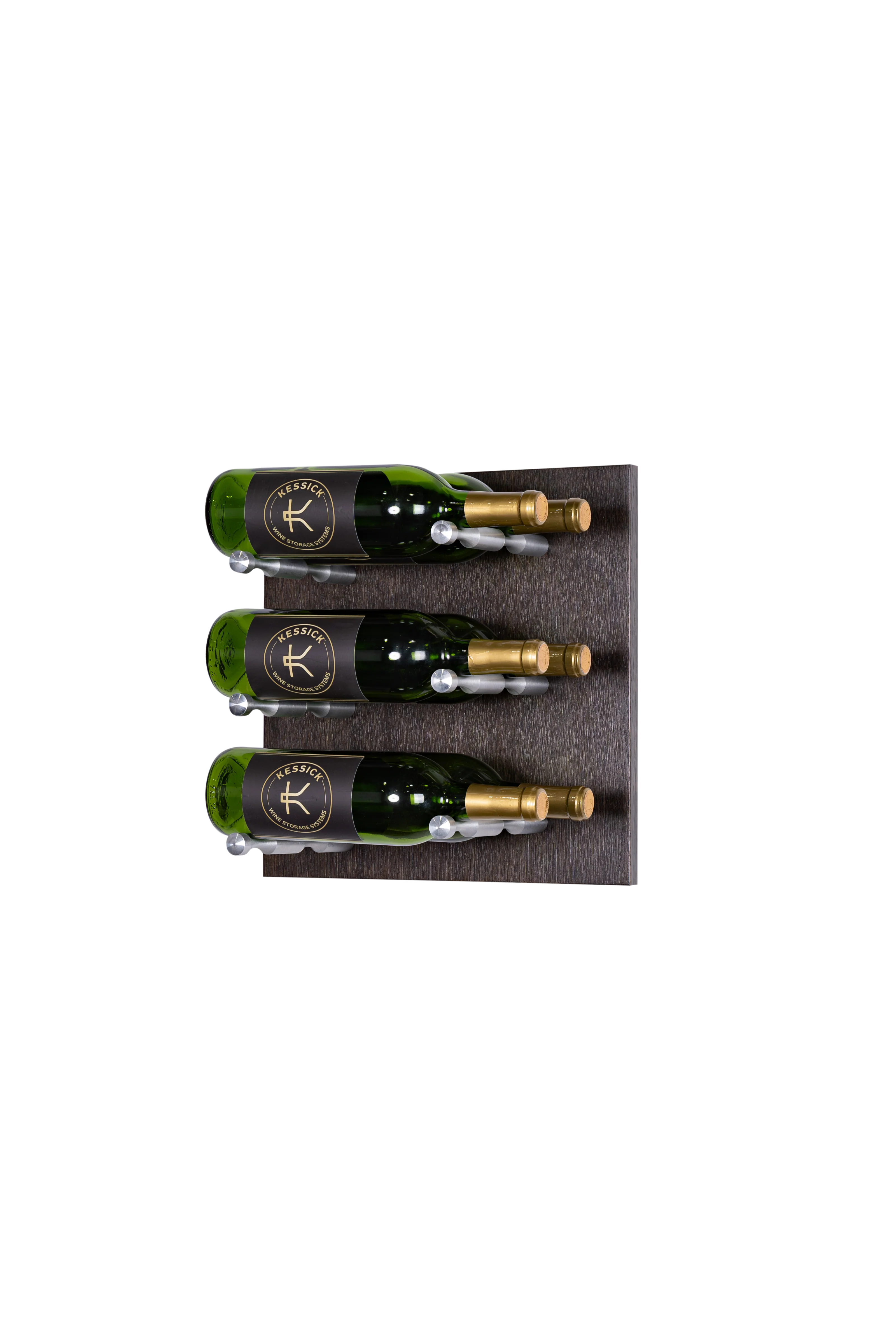 Kessick Wine as Art 14x14 Wood Panel Wine Rack - Wall Mounted Wine Storage for Kitchen, Dining Room & Home Decor