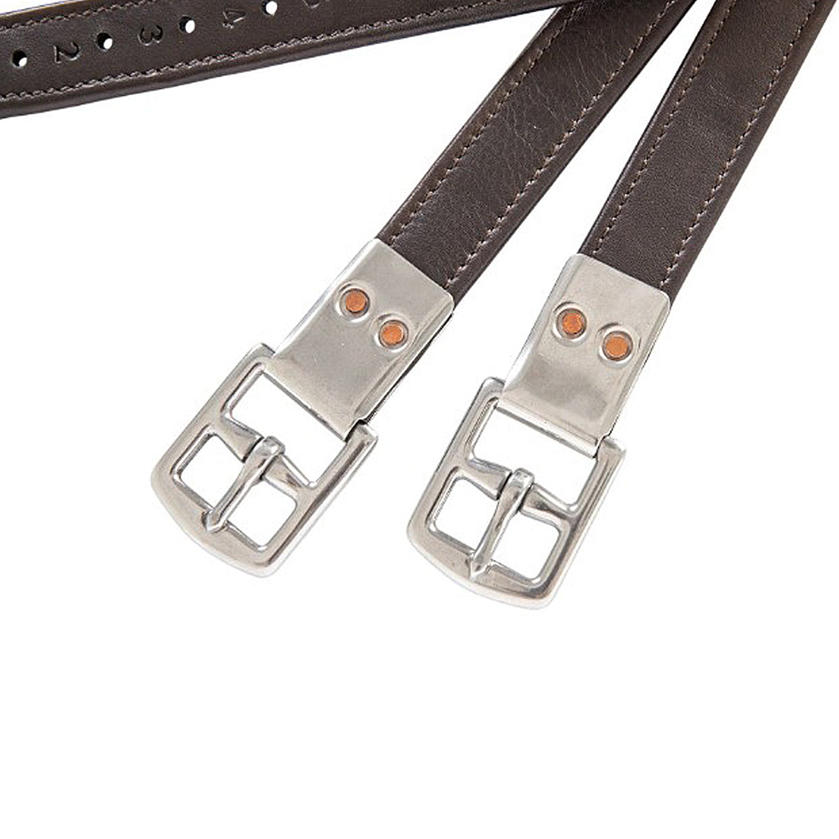 Huntley Equestrian Sedgwick Flat Buckle Stirrup Leathers - Premium English Riding Leathers for Dressage & Jumping - Perfect for Equestrian Training & Horseback Riding
