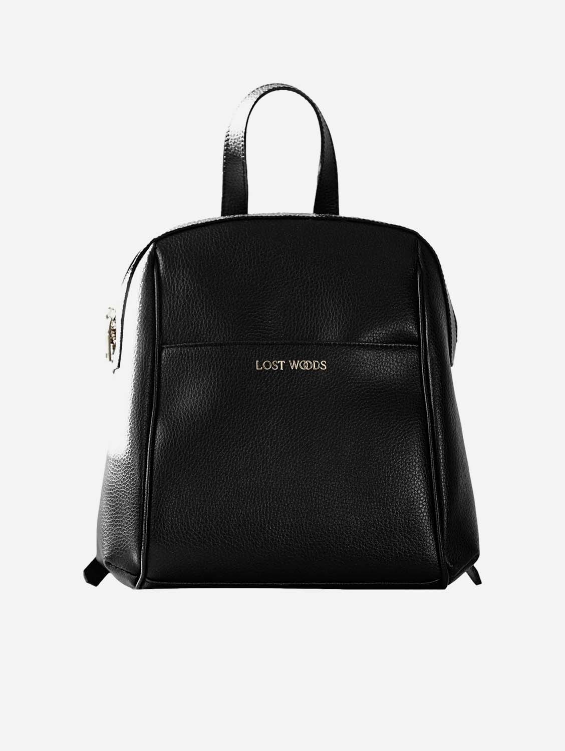 Hazel MIRUM® Vegan Leather Backpack - Stylish Black & Gold for Women | Perfect for Work, Travel & Everyday Use