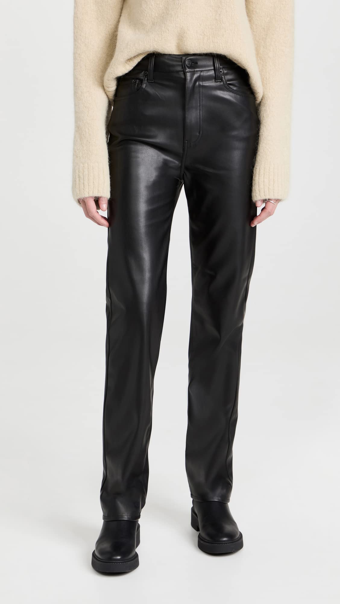 Women's Cassie Super High Rise Straight Denim Pants - Stretch Comfort Fit for Casual & Office Wear | Perfect for Everyday Style & Work Outfits