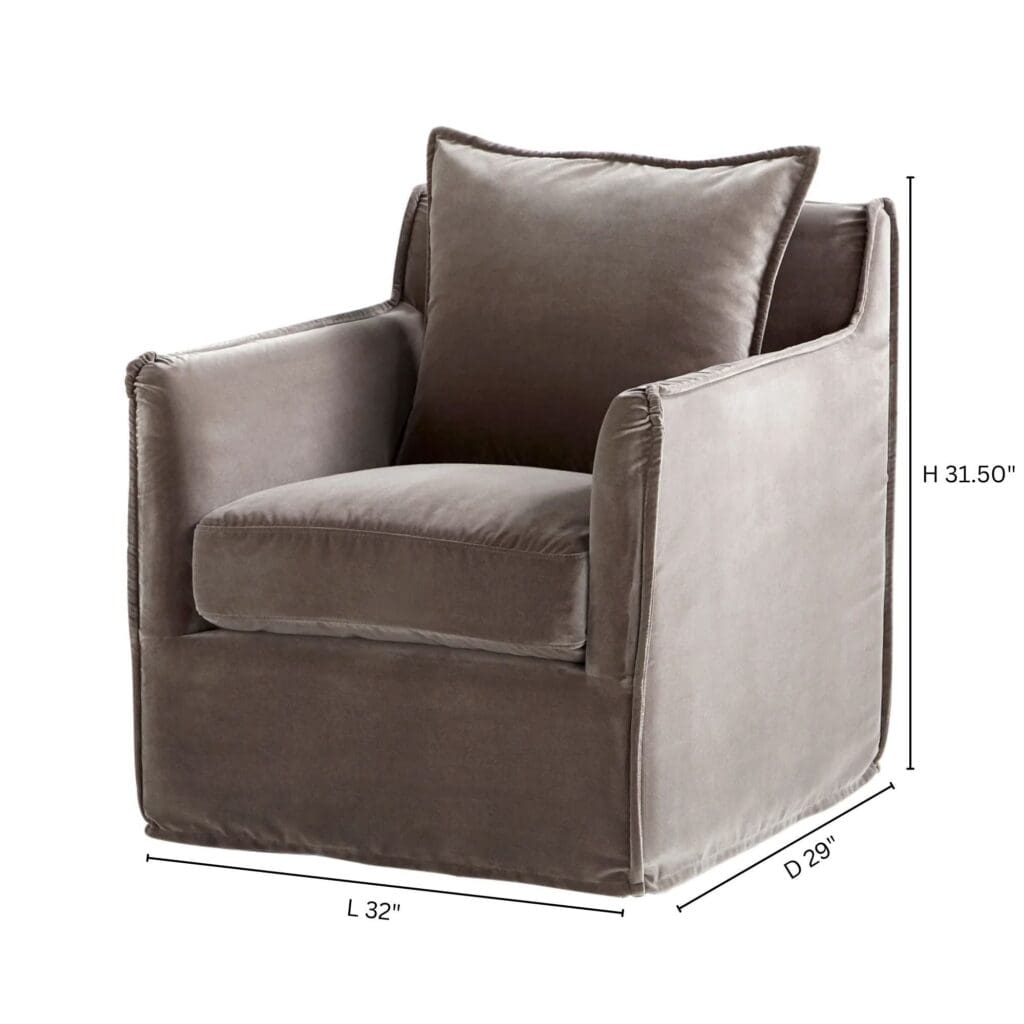 Cyan Design 10790 Sovente Chair - Grey Modern Accent Chair for Living Room, Bedroom, or Office - Stylish Home Decor Furniture