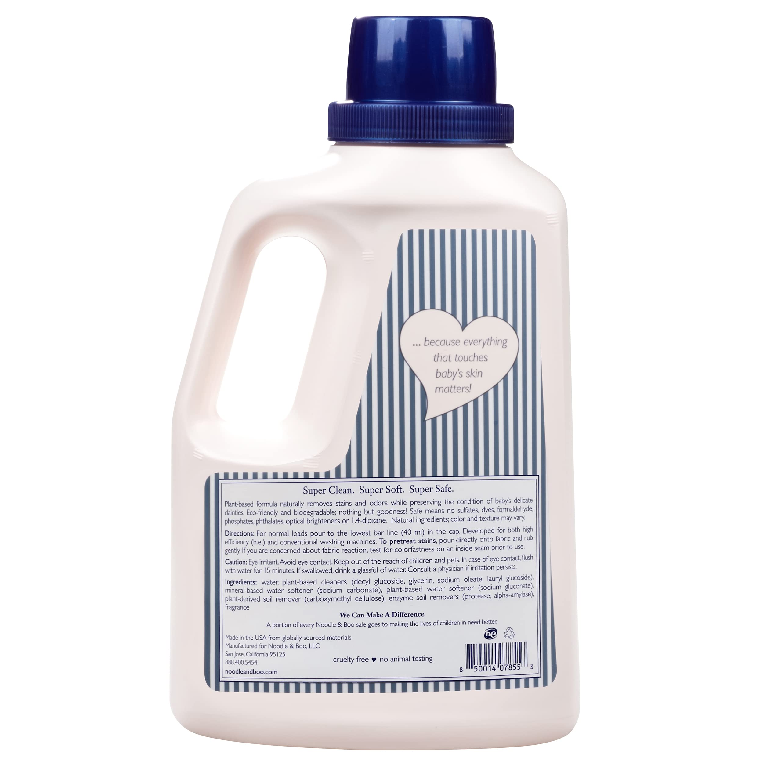 Noodle & Boo Baby Laundry Essentials - Ultra-Safe Hypoallergenic Laundry Detergent for Newborns & Sensitive Skin | Gentle on Baby Clothes, Blankets & Bedding