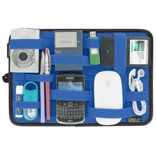 Grid IT 12 X 8 Organizer for Laptop Bag - Durable Cable & Accessory Storage Pouch - Perfect for Office, Travel, and Tech Organization