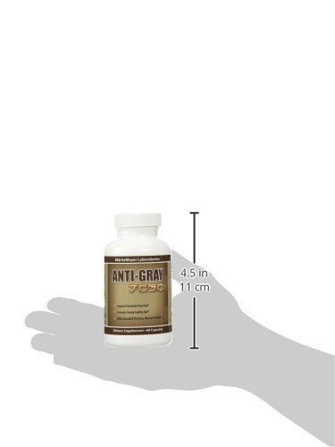 Anti-Gray Hair 7050 Supplement - 60 Capsules per Bottle (10 Bottles) - Restores Natural Hair Color & Prevents Premature Graying - Perfect for Men & Women Seeking Youthful Hair