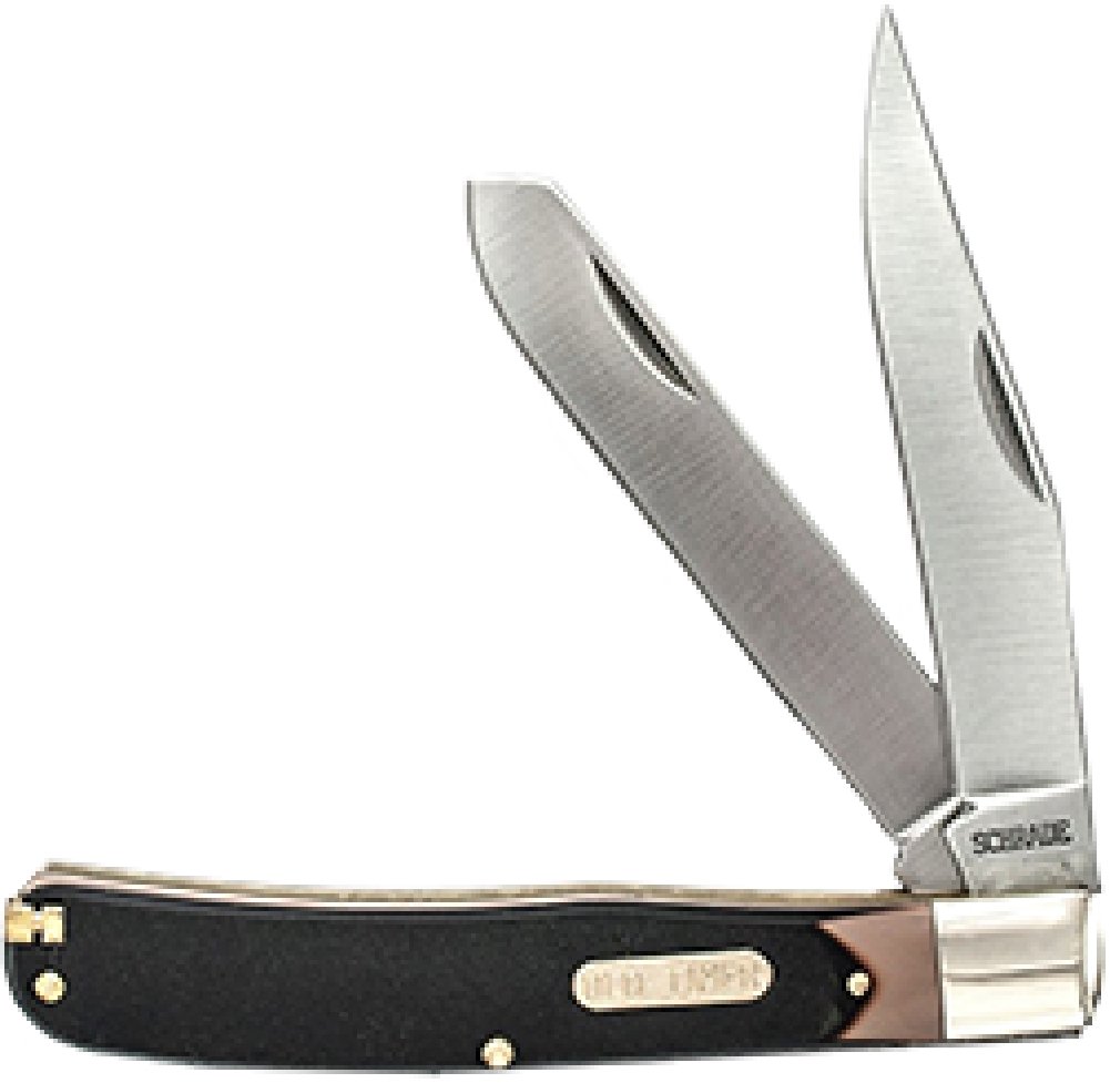 Old Timer Bearhead Trapper Pocket Knife - High Carbon Stainless Steel Folding Knife for Hunting, Camping & Outdoor Adventures
