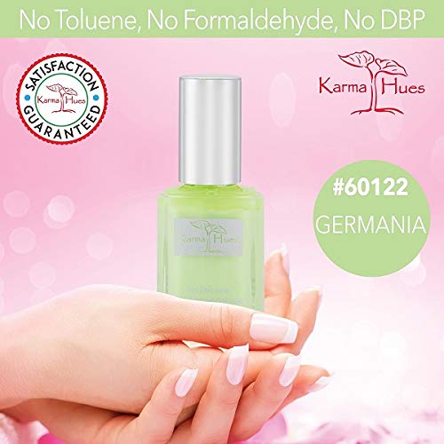 Organic Non-Toxic Nail Polish - Vegan & Cruelty Free Nail Paint for Women - Fast Drying, Long Lasting Nail Strengthening Formula - Perfect for Nail Art, Manicures & Everyday Wear (GERMANIA)