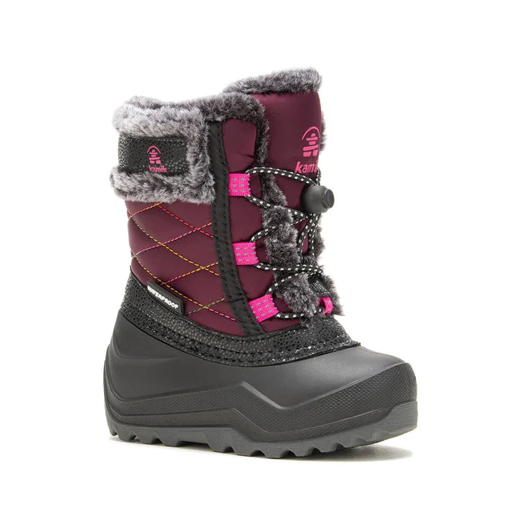 Kamik Grape Star 4 Toddler Winter Snow Boots - Waterproof & Insulated for Boys & Girls - Perfect for Outdoor Play, Snowy Days & Cold Weather Adventures