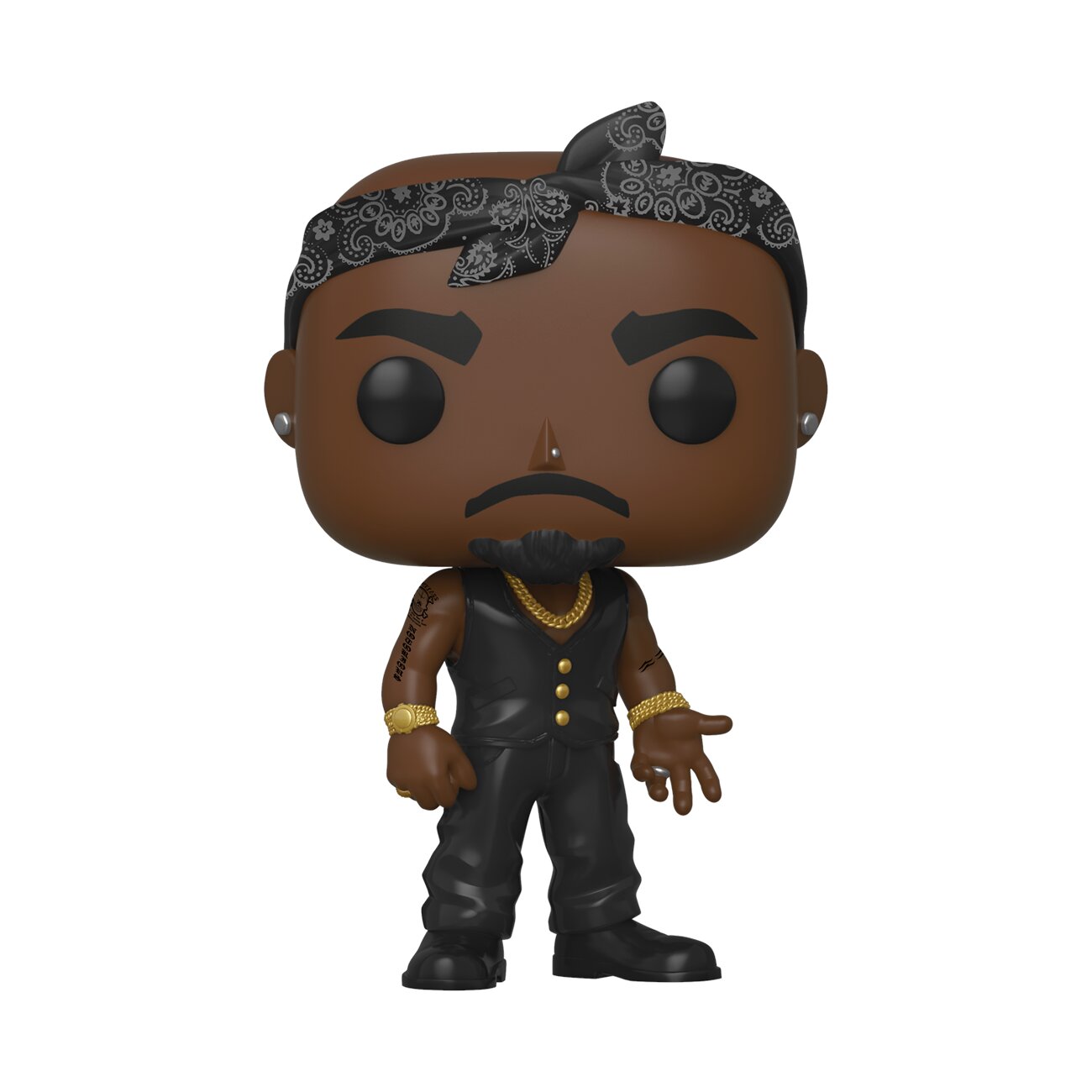 Funko Pop! Tupac Shakur 2Pac Vinyl Figure - Collectible Music Icon for Fans & Pop Culture Enthusiasts - Perfect for Display, Gifts & Memorabilia Collections