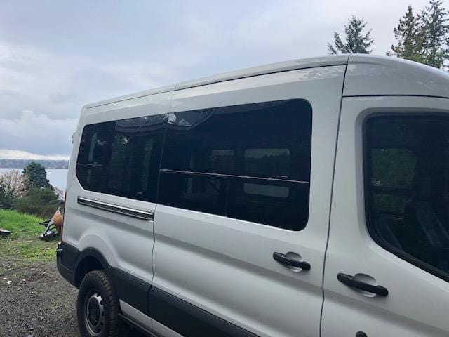 CRL Ford Transit 130/148WB Passenger Side Sliding Door Vented Window (FW293R) - Replacement Auto Part for Improved Airflow & Comfort - Perfect for Cargo Vans, Delivery Vehicles & RV Conversions