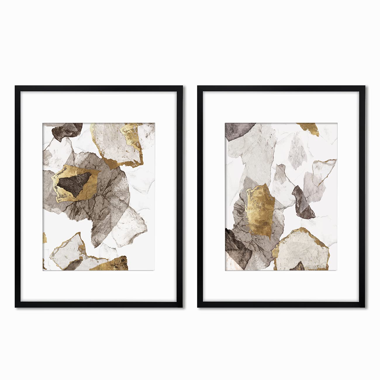 Americanflat 2-Piece 8x10 Black Frame Wall Art Set | Modern Home Decor | Perfect for Living Room, Bedroom & Office Decorations