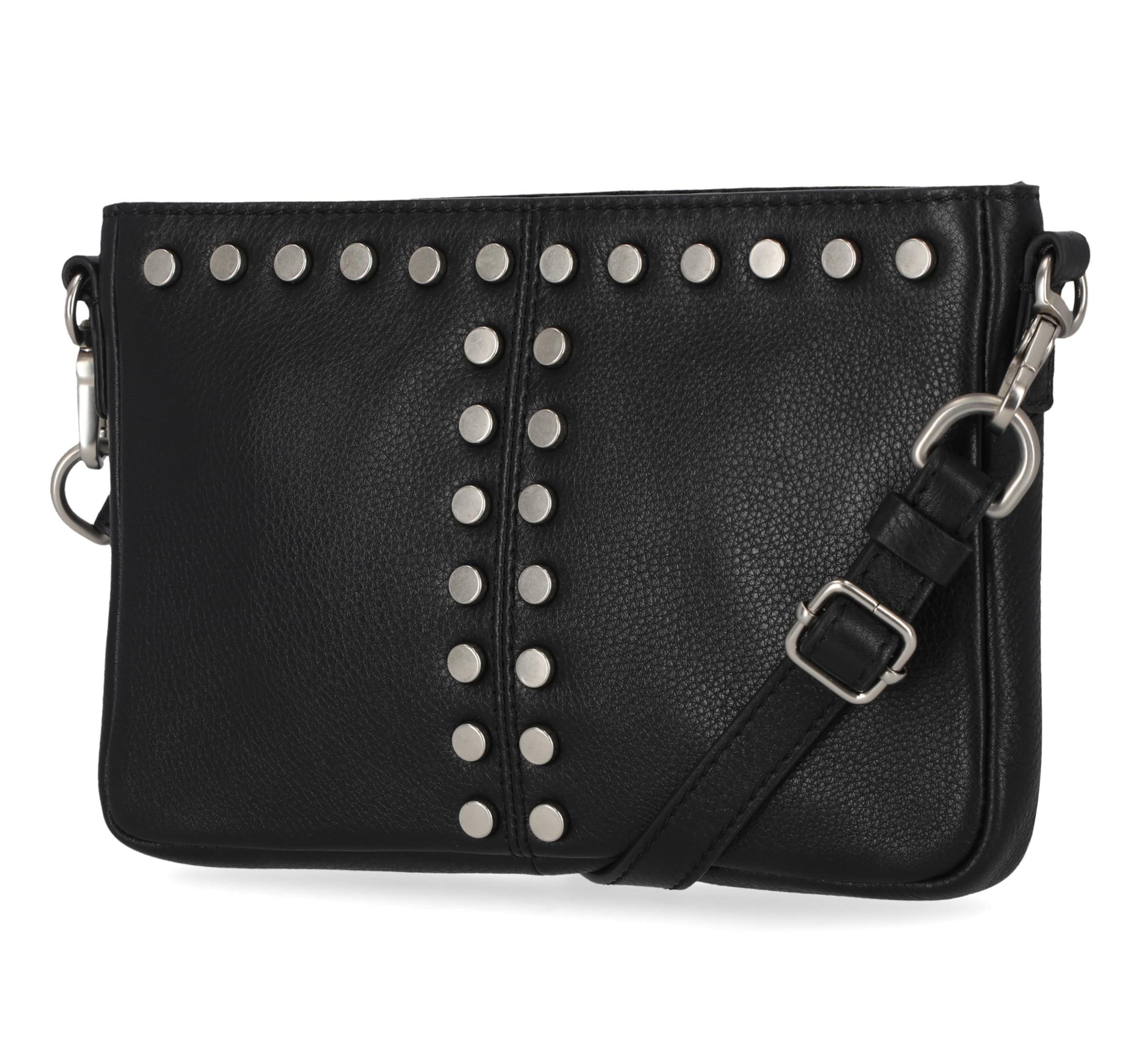 Harley-Davidson Genuine Leather Crossbody Bag for Women - Stylish Shoulder Purse with Adjustable Strap - Perfect for Motorcycle Rides, Travel & Everyday Use