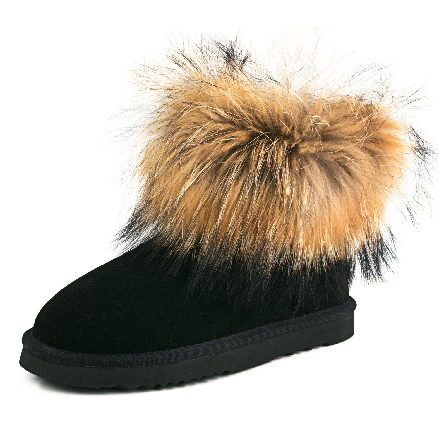 AUSLAND Women's Winter Snow Boots with Fur Lining - Waterproof Ankle Boots for Cold Weather - Fashionable Short Boots for Women - Perfect for Snowy Days, Outdoor Activities & Casual Wear