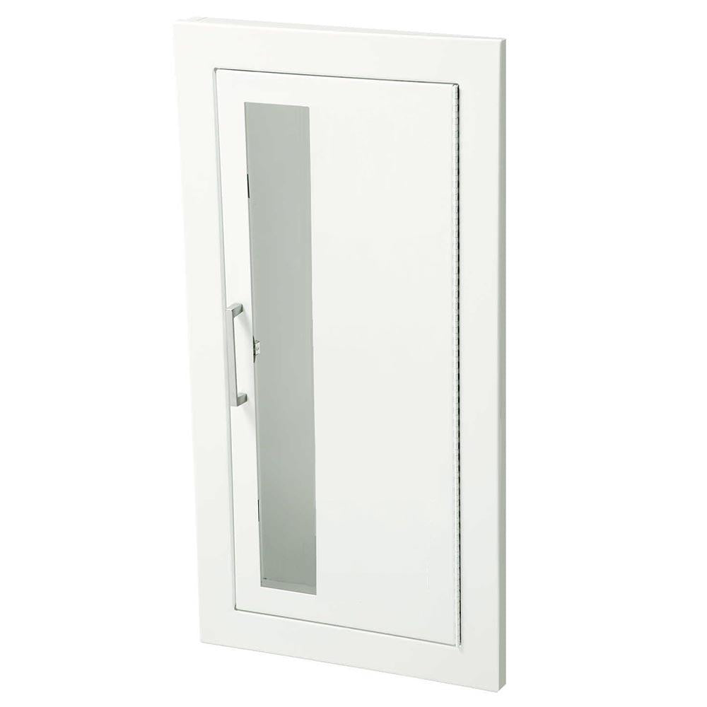 JL Industries 1015V10FX2 Ambassador Fire Extinguisher Cabinet - Vertical Duo Panel with Pull Handle, Fire Rated for Commercial & Industrial Safety Use
