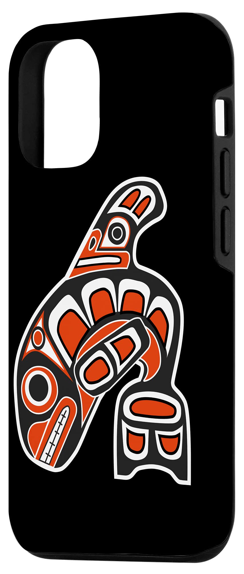 iPhone 12/12 Pro Case with Orca Whale Haida Native American Tribal Art - Stylish Protective Phone Cover for Daily Use, Travel & Gifts