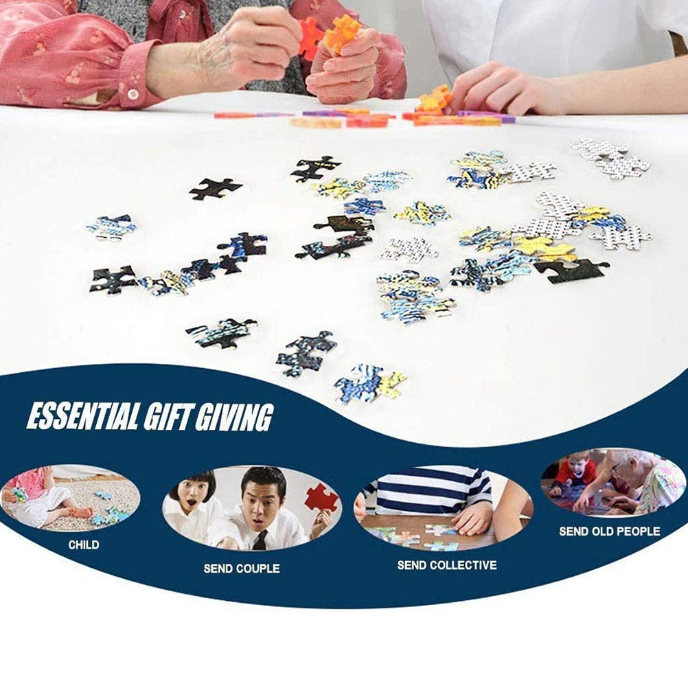 1000 Piece Round Jigsaw Puzzle - Solar System & Planets Educational Toy for Kids & Adults | 18x16x6 Inch Space-Themed Puzzle | Perfect for Family Game Night & STEM Learning