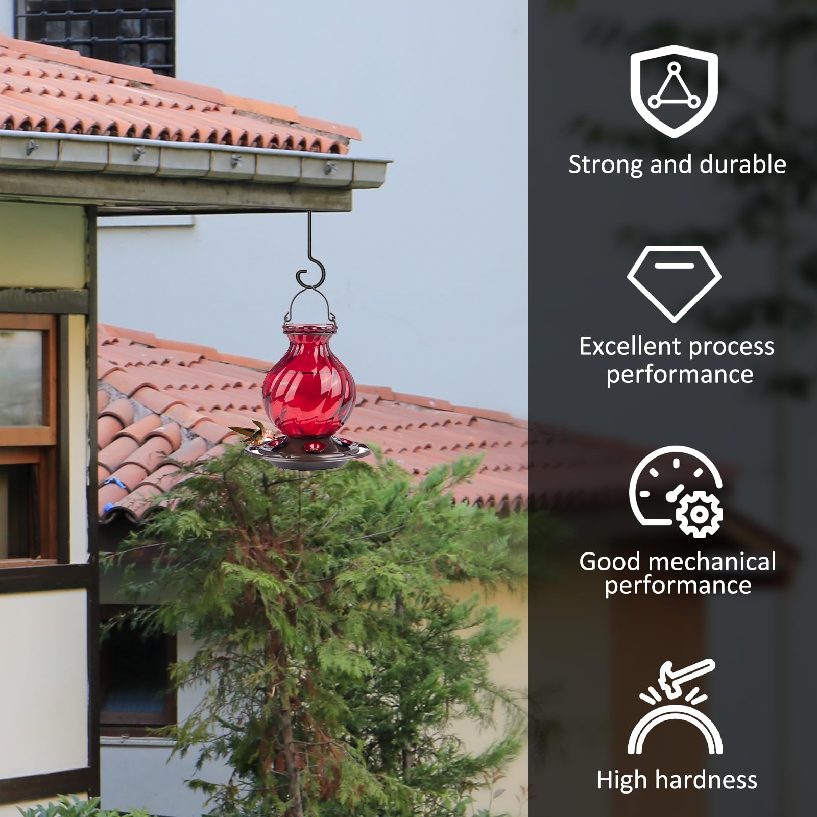 10Pcs 6-Inch Heavy Duty Screw Hooks for Hanging - Durable Ceiling Hooks for Christmas Lights, Curtains, Kitchen, Plants (Indoor/Outdoor Use) - Perfect for Home Decor, Garden & Holiday Lighting