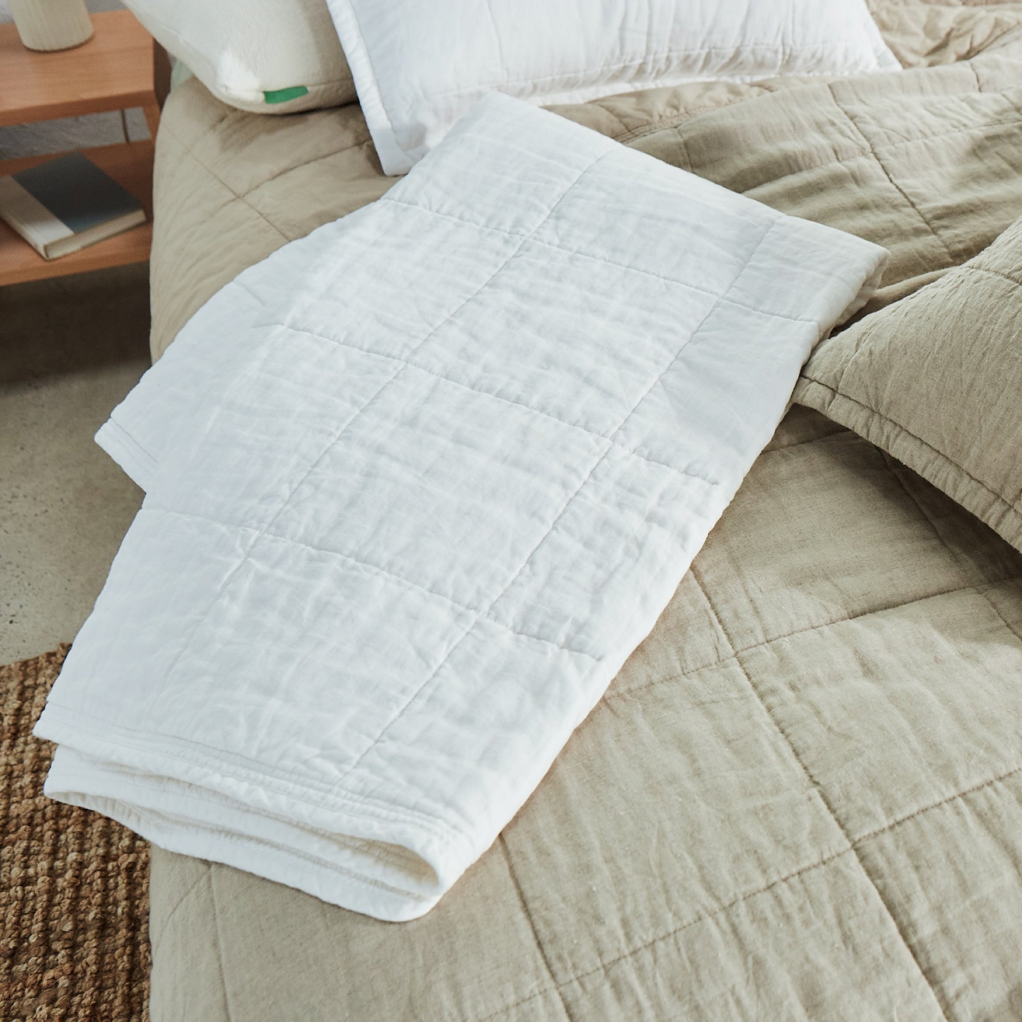 Premium Natural Linen Quilt - Breathable & Soft Bedding Set for All Seasons | Perfect for Master Bedroom, Guest Room & Cozy Home Decor