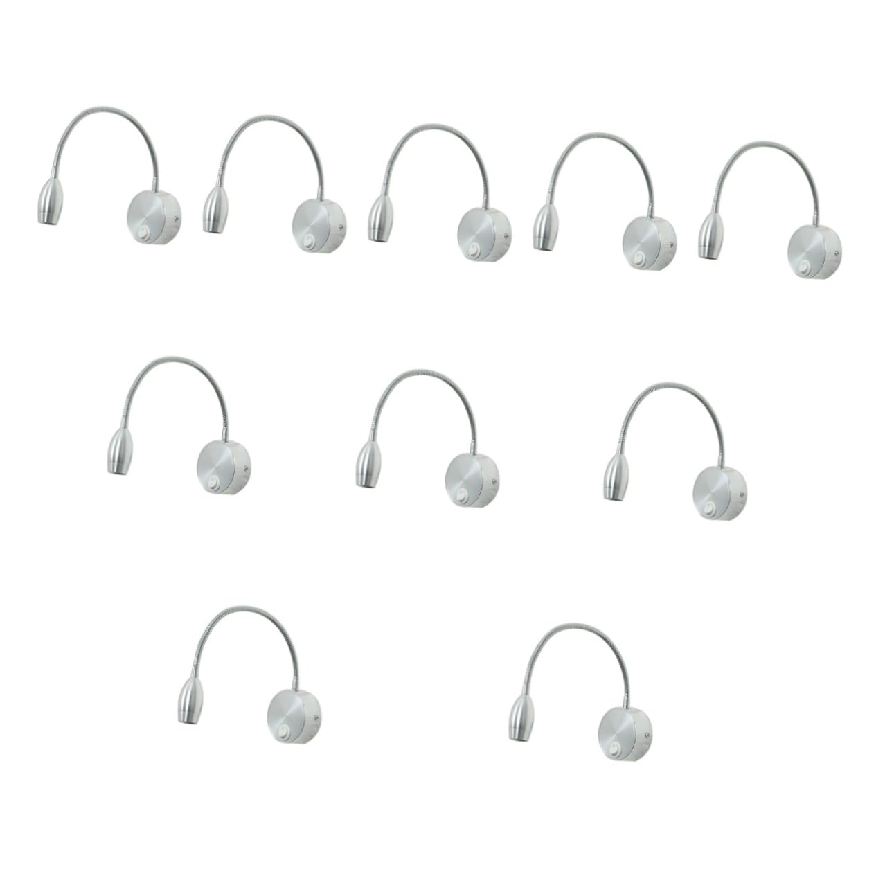 Artibetter 10-Pack LED Wall Lights - Dimmable Indoor Night Lights for Bedroom, Hallway, Stairs | Modern Wall Sconce Lighting for Reading, Cupboard, Desk & Home Decor (Warm White)