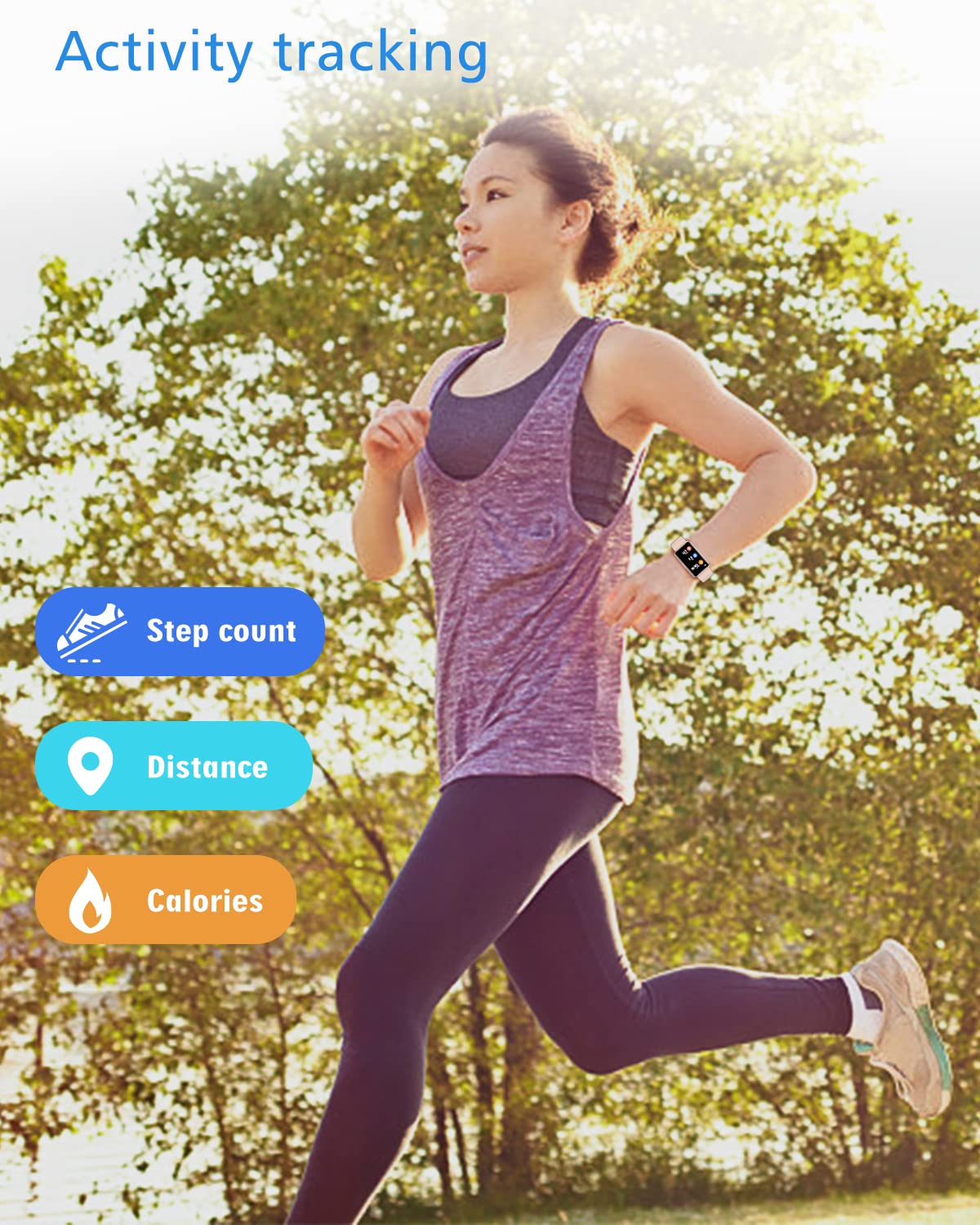 Fitness Tracker Watch - No Bluetooth or App Required, Waterproof Pedometer for Men & Women - Perfect for Parents, Seniors & Active Lifestyles - Track Steps, Calories & Daily Activity