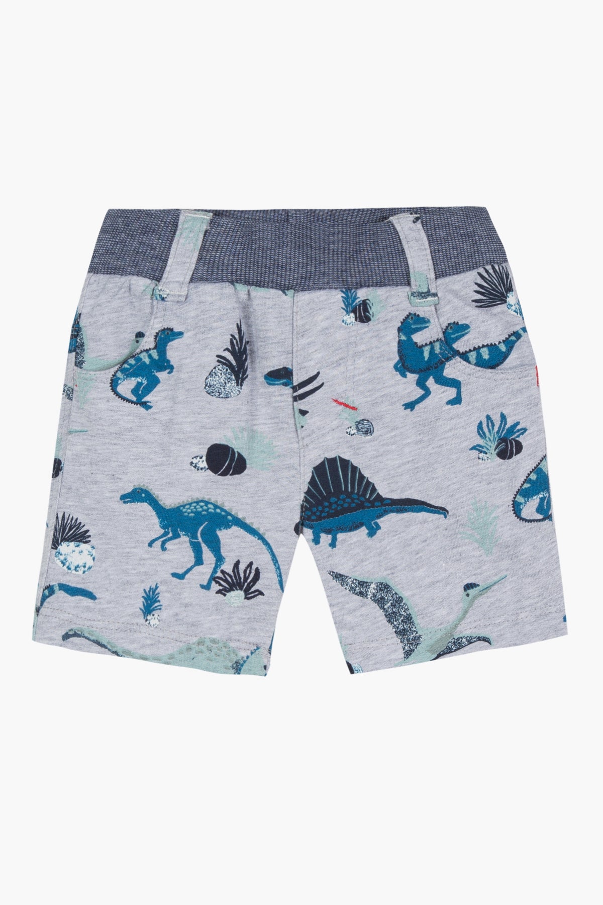Jean Bourget Dinosaur Print Baby Boy Shorts - Cute Cotton Toddler Pants for Playtime, Daycare & Summer Outfits