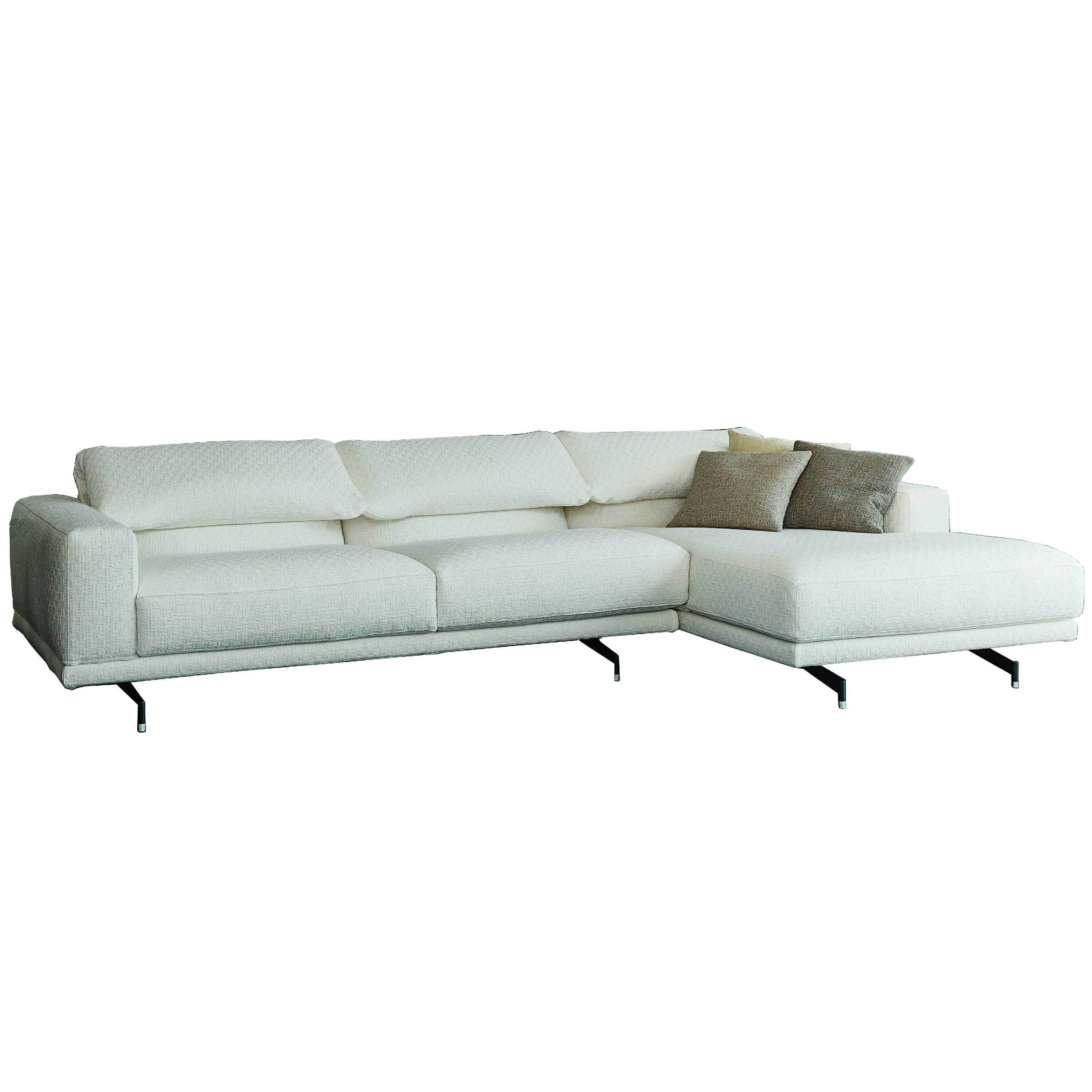550 Altopiano Sectional Sofa - Modern L-Shaped Couch with Reversible Chaise, Soft Fabric Upholstery for Living Room, Family Room, or Home Theater - Perfect for Relaxing and Entertaining Guests
