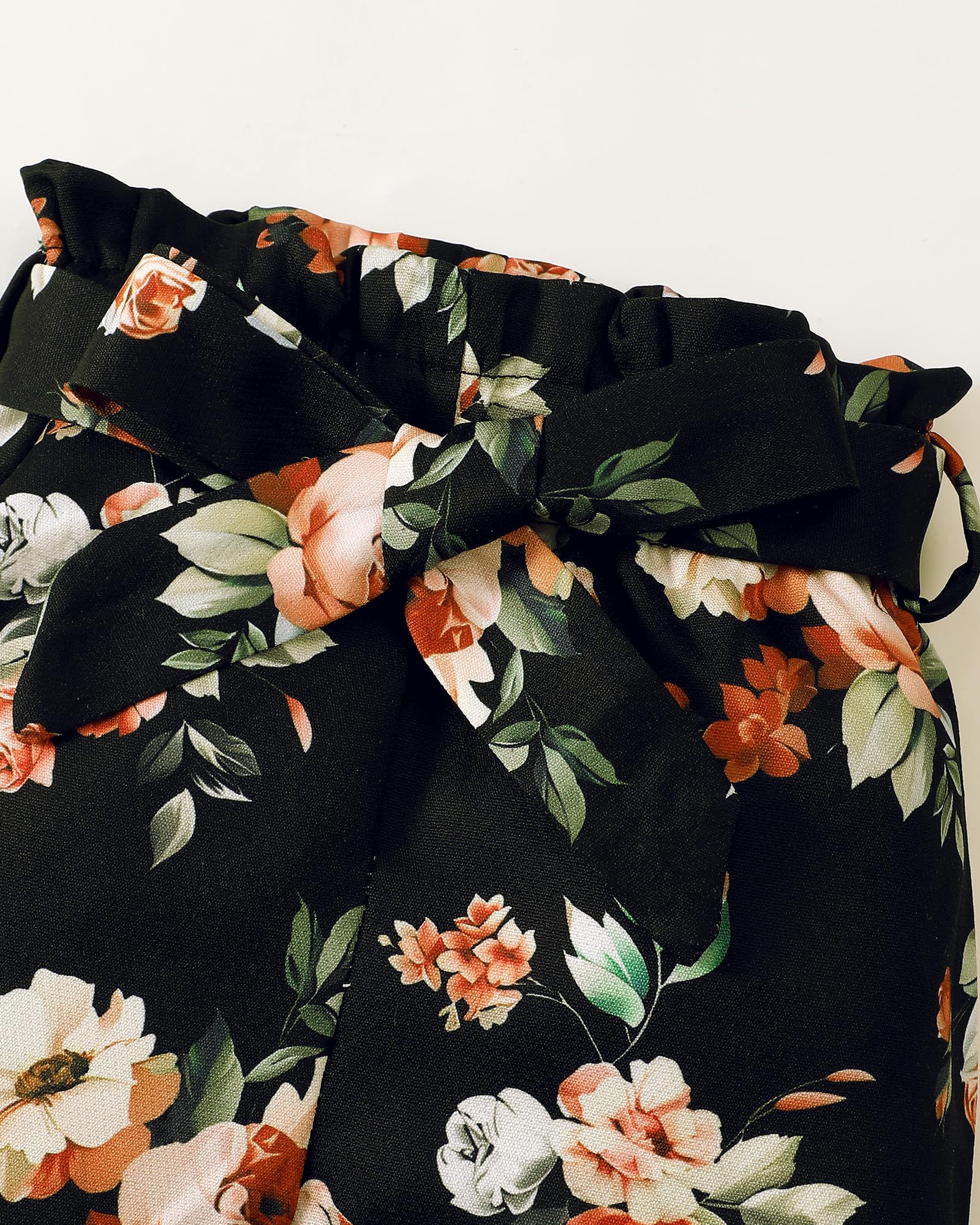 Adorable Baby Girl Clothes Set - Floral Ruffle Romper & Ribbed Pants for Newborns | Perfect for Photoshoots, Playdates & Special Occasions
