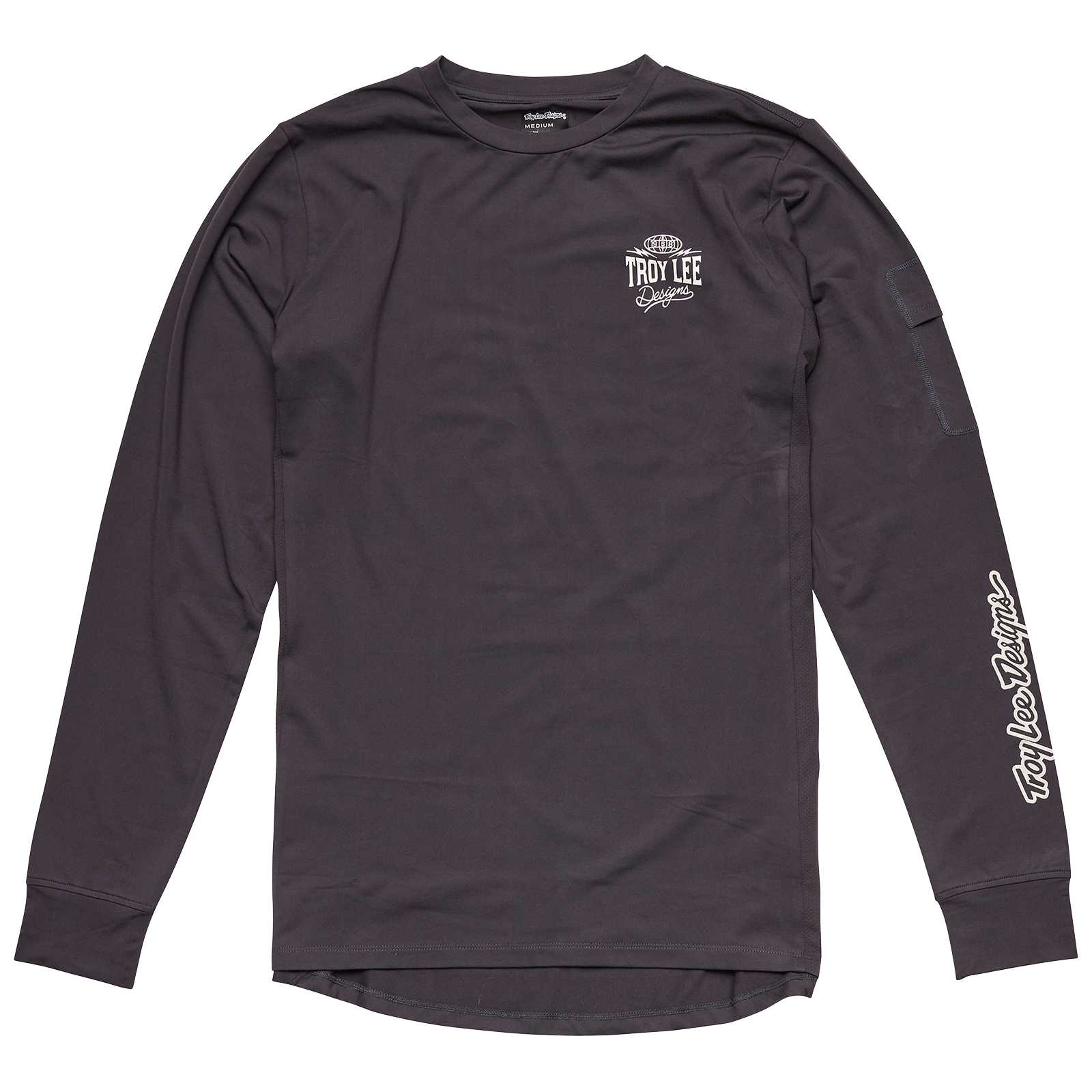 Ruckus Long Sleeve Ride Tee Bolts Carbon - Motorcycle Riding Shirt for Men - Perfect for Street Biking & Outdoor Adventures