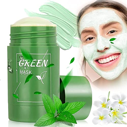 ENIVO Green Tea Purifying Clay Stick Mask for Women & Girls - Oil Control, Anti-Acne, Smoothing & Deep Cleansing with Glycerin & Vitamin E - Pack of 1 - Perfect for Oily Skin & Acne-Prone Skin Care Routine