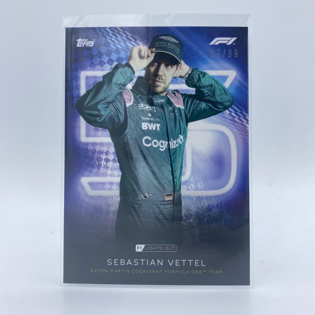 Sebastian Vettel F1 Racing Driver Collectible Card - Blue Parallel Edition for Sports Memorabilia & Fan Collections