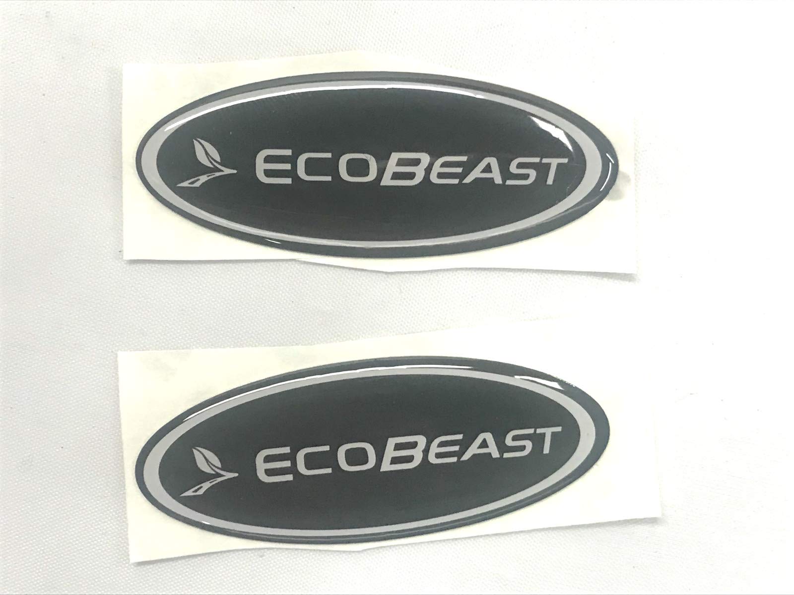Sparkoo F-57E 2X ECOBEAST Steering Wheel Logo Emblem Badge Overlay Decal for Ford F-150 F-250 F-350 (0.875
