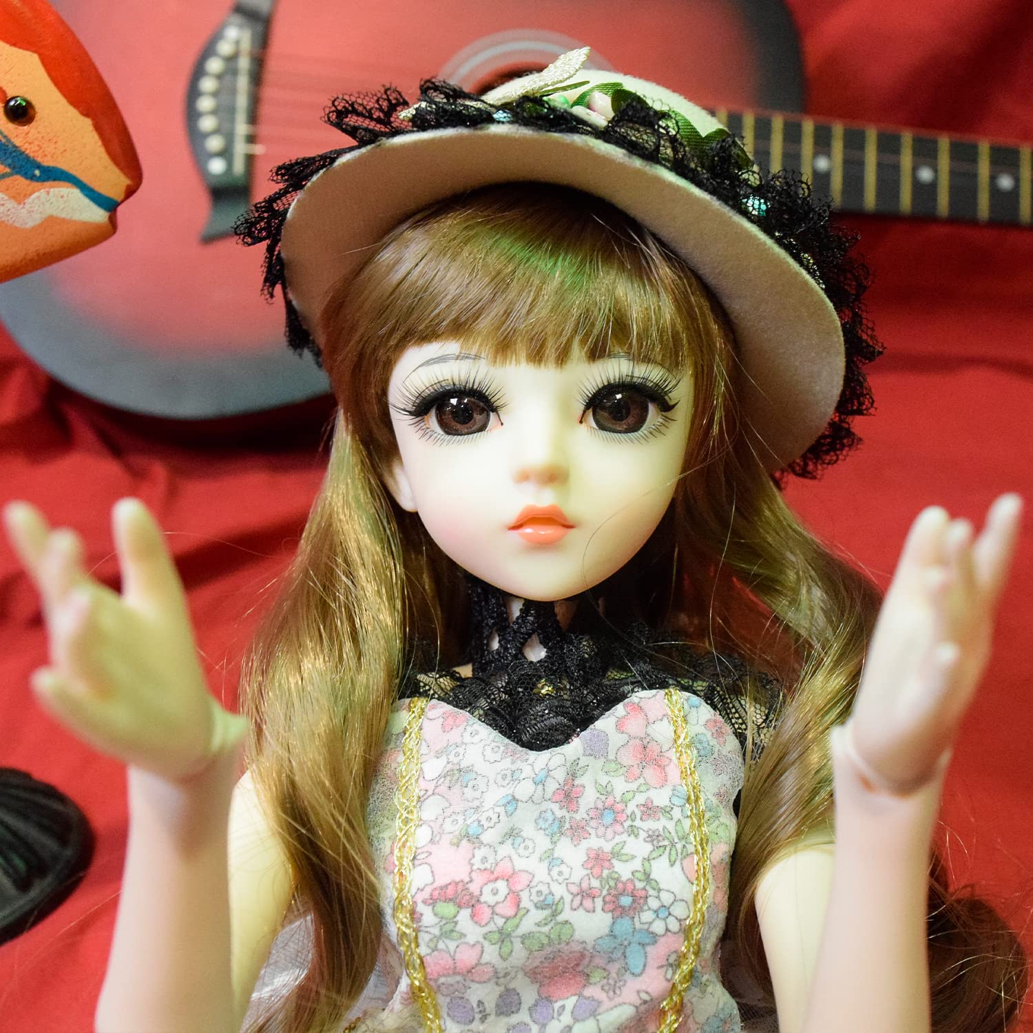 1/3 BJD Doll Ball Jointed Mechanical Doll 24in Princess SD Doll with Makeup & Full Accessories - Perfect for Collectors, Photography, and Cosplay (Gunier)