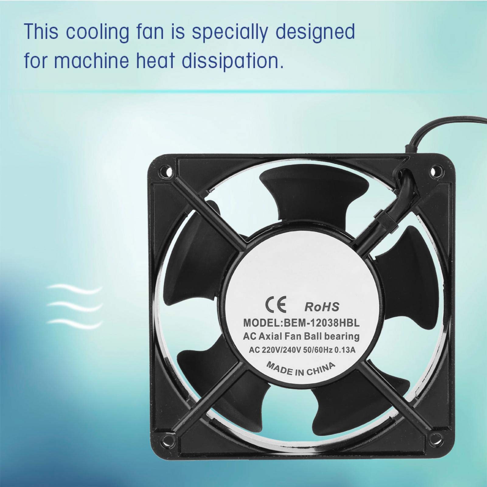 High-Performance DC Axial Cooling Fan for Welding Machines & Inverters - Electric Cabinet Ventilation Fan for Industrial Equipment & Power Tools (Perfect for Workshop, Factory & DIY Projects)