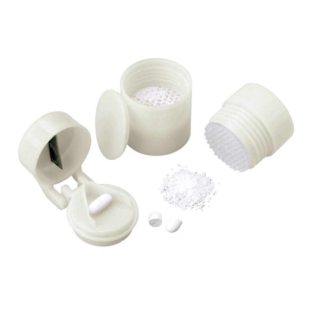 Premium Tablet Splitter and Pill Crusher - Easy Medication Organizer for Seniors & Travel - Perfect for Daily Health Care and Travel Convenience