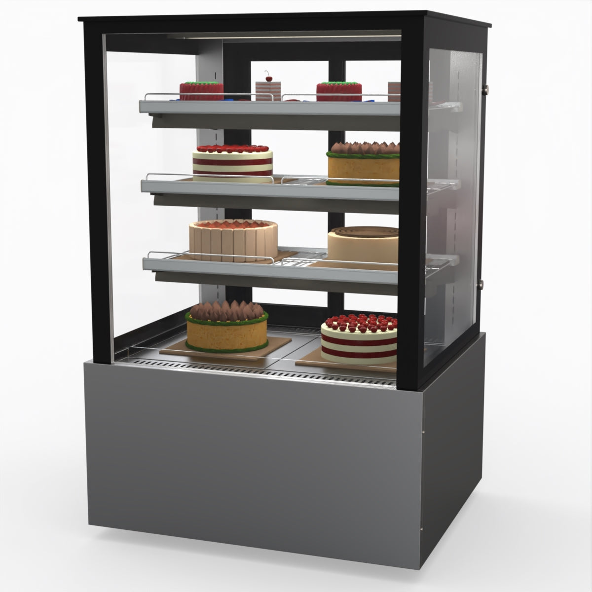Bonvue SL830V Commercial Refrigerated Display Case - Perfect for Delis, Cafes, and Supermarkets to Showcase Fresh Food & Chilled Products