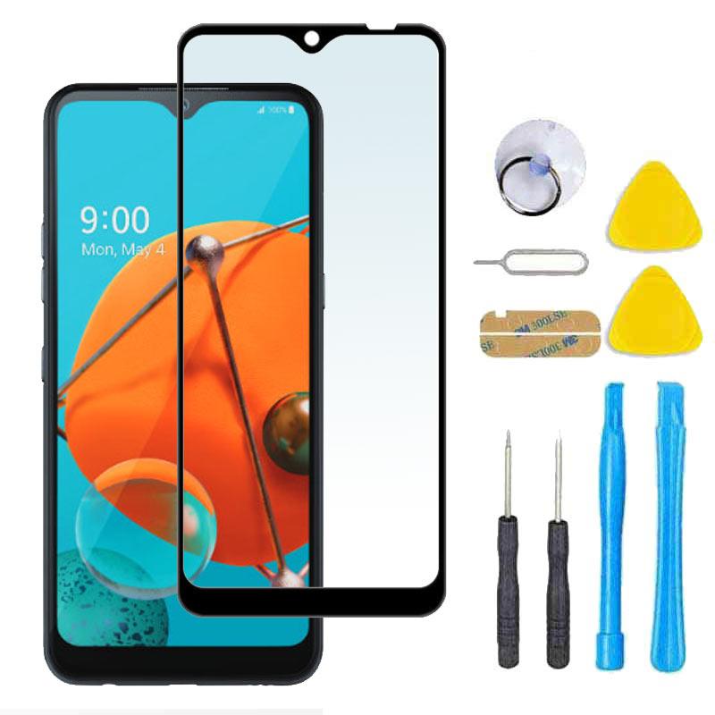 Original LG K51 Front Glass Screen Replacement - Premium Repair Kit for K500QM7, K500QM, K500UM, K500MM, K500UMT Models - DIY Fix for Cracked/Damaged Screens at Home or Office