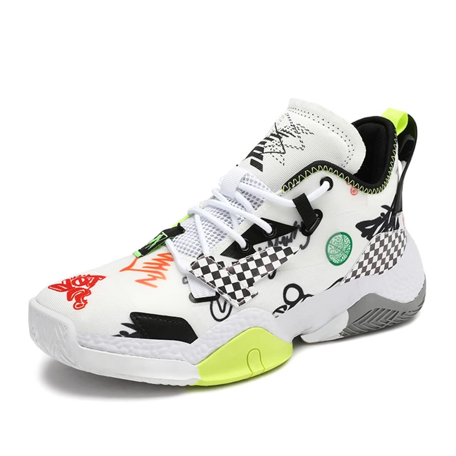PTYIBO Men's & Women's Basketball Shoes - Lightweight Streetball Sneakers for Running & Court Performance | Perfect for Outdoor Games, Training & Casual Wear