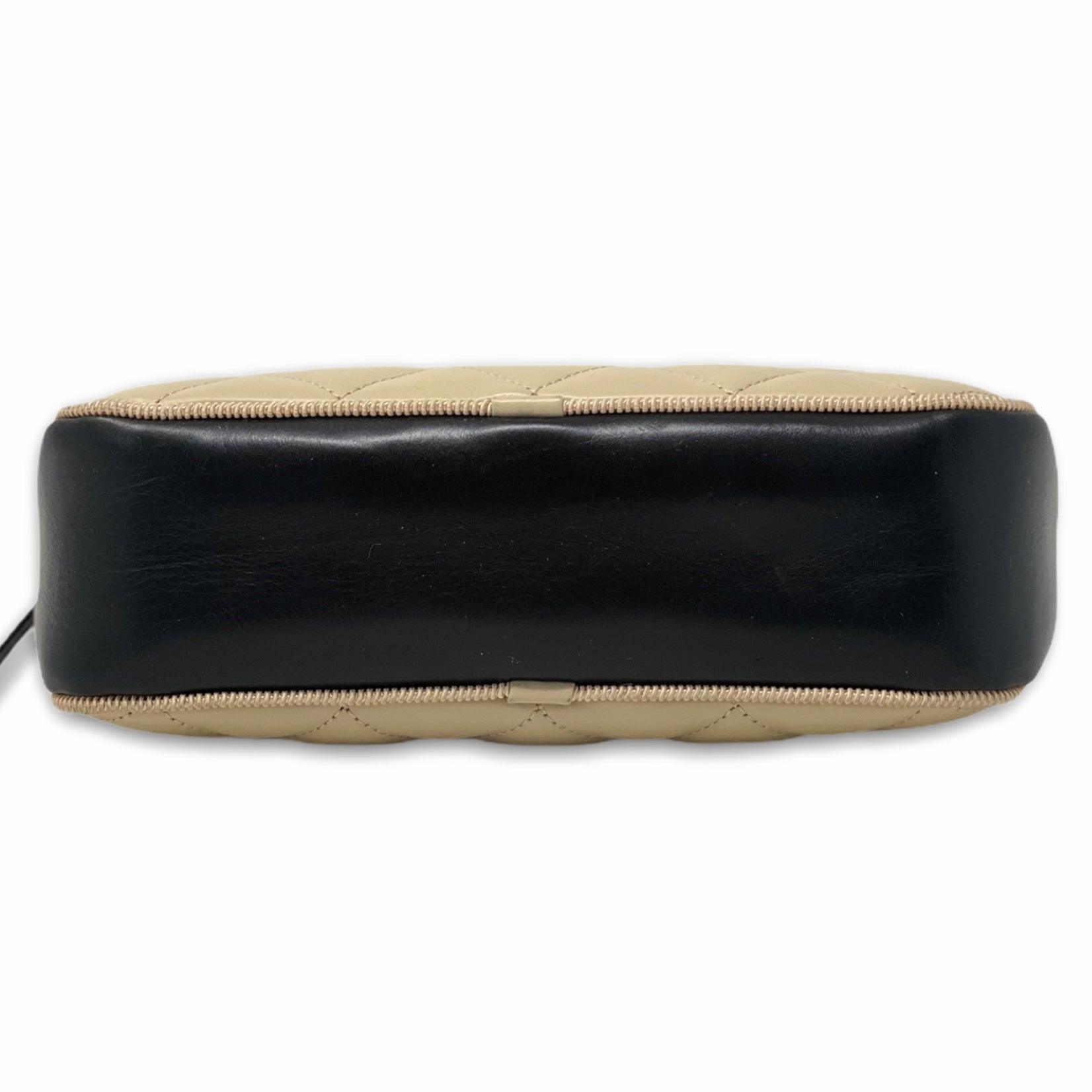 Chanel Beige Calfskin Small Ballerina Camera Crossbody Bag - Perfect for Date Night & Evening Events