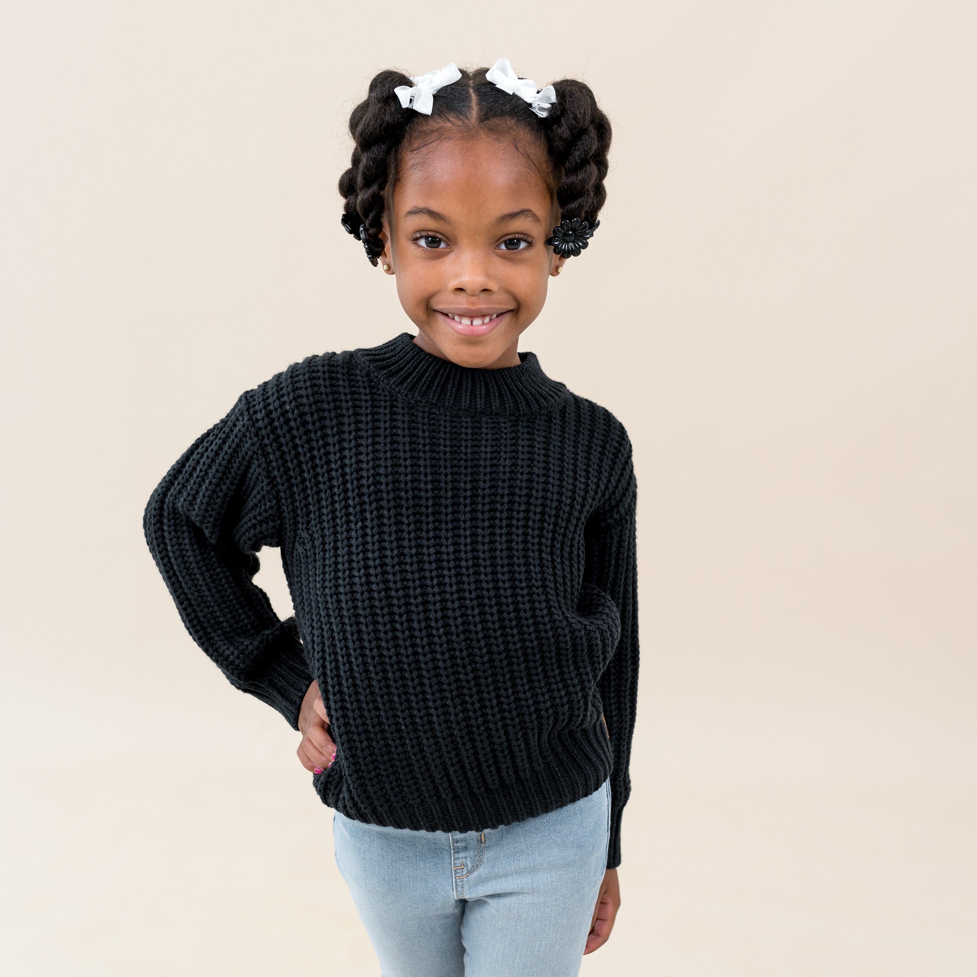 Cozy Chunky Knit Sweater for Women - Soft Oversized Winter Pullover in Midnight Blue | Perfect for Cold Weather, Casual Outings & Instagram Outfits
