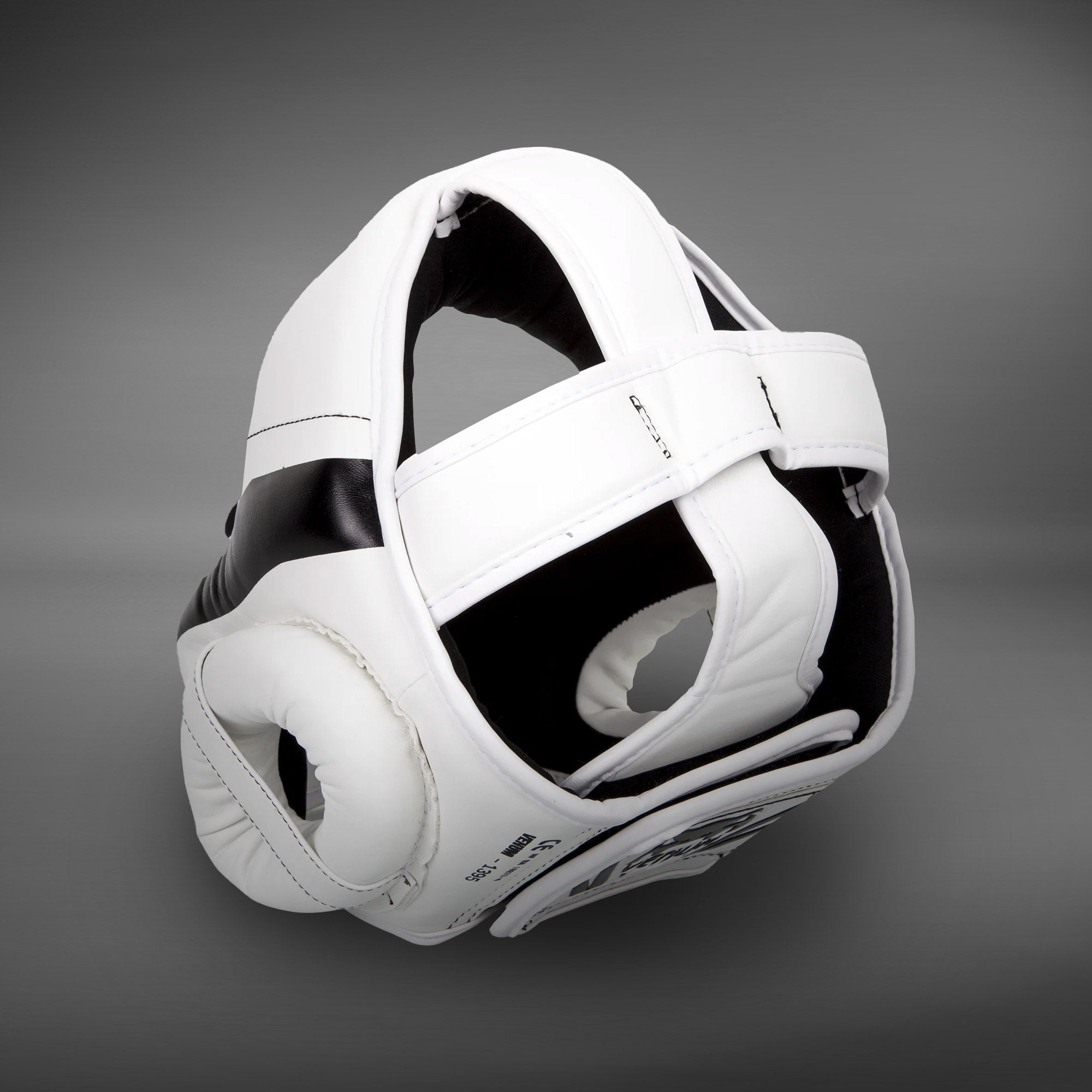 Venum Elite Headgear - White/Black MMA Boxing Head Protection for Training & Sparring - Perfect for Fighters & Martial Arts Enthusiasts