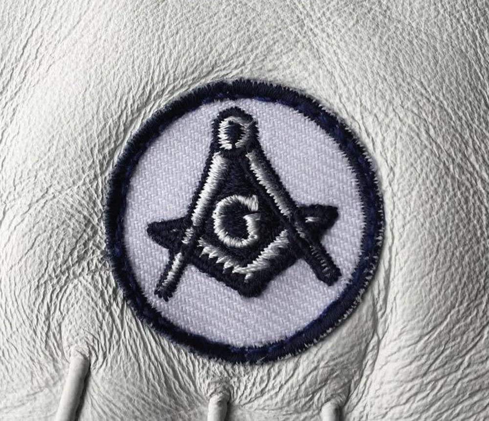 Premium Soft Leather Masonic Gloves with Elegant Embroidery - XL Size for Comfort & Style | Perfect for Lodge Meetings, Rituals & Formal Events