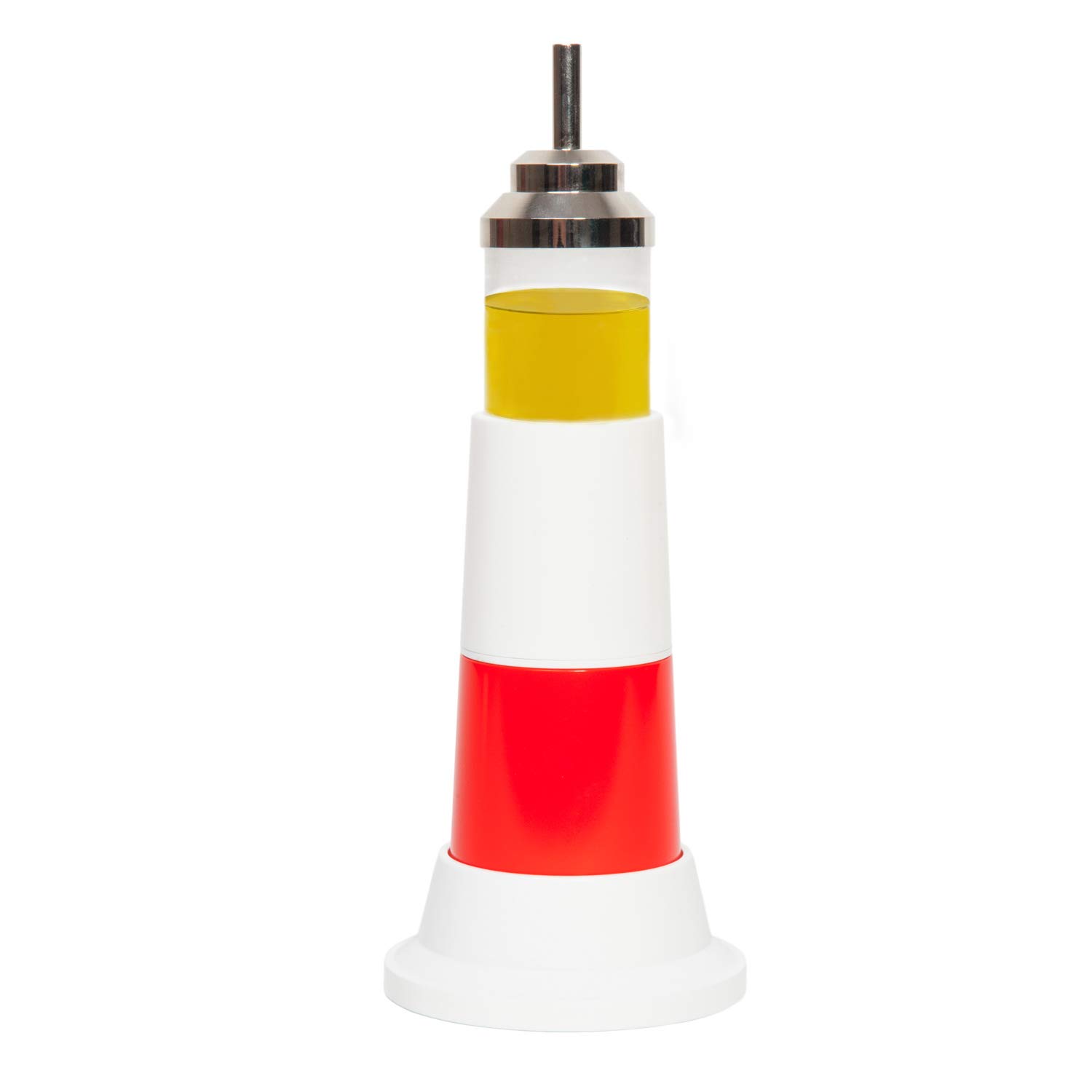 Thumbsup UK Lighthouse Set - Stackable Salt, Pepper & Vinegar Dispenser - Multicolor Spice Shakers for Kitchen, Dining Table & Camping Use