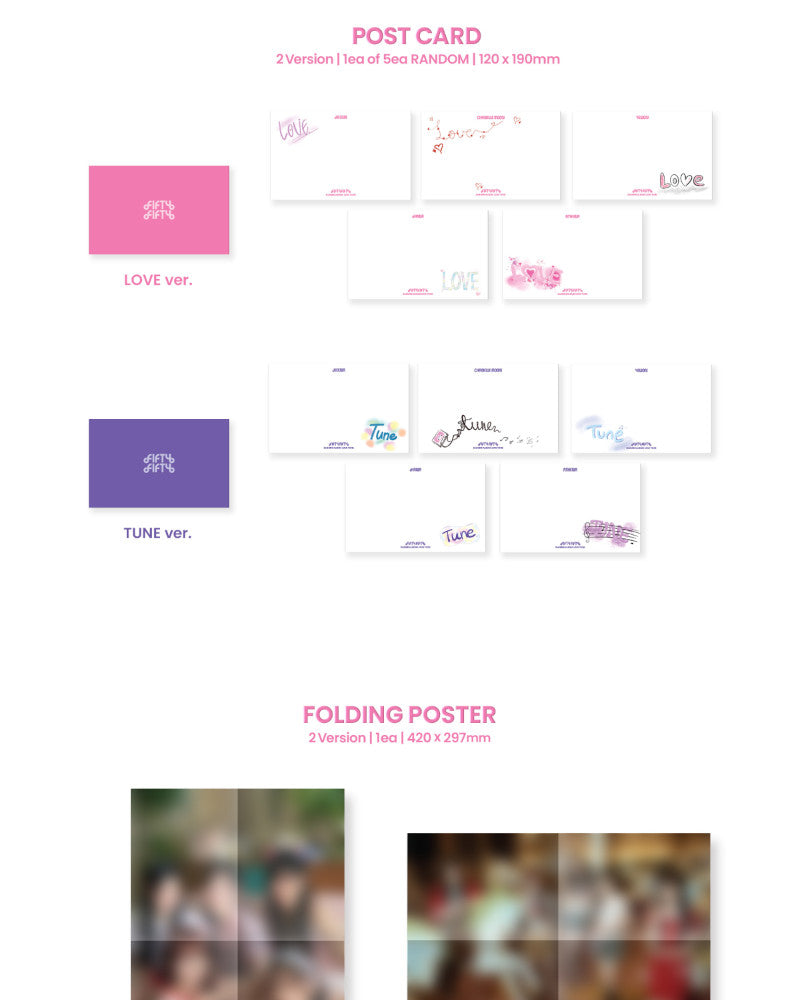 FIFTY FIFTY 2nd Mini Album [Love Tune] - K-Pop Collectible (2 Versions) | Perfect for Fans, Gift Giving & Music Collections
