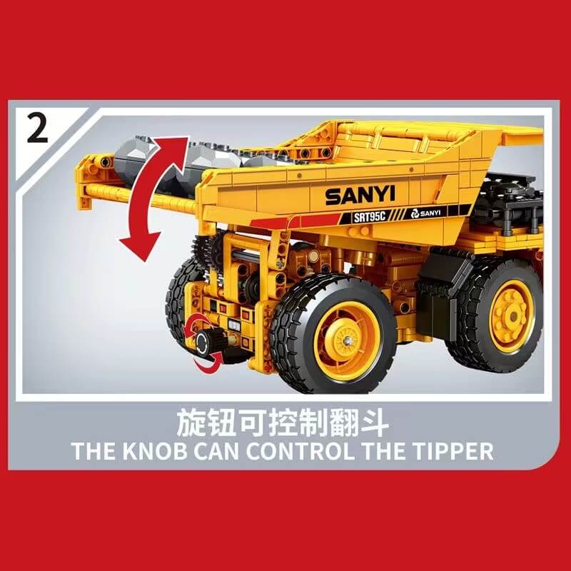 SEMBO 712023 SANY Mining Dump Truck - Heavy Duty Construction Vehicle for Mining & Excavation | Ideal for Large-Scale Mining Operations, Quarry Work & Industrial Construction Sites